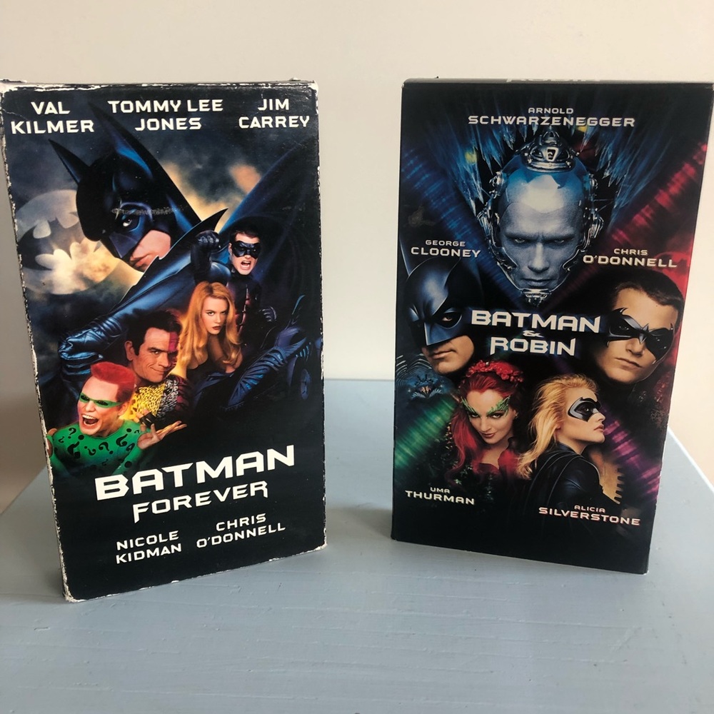 👛(ANY 4/$20) BATMAN VHS CLASSICS: BATMAN & ROBIN & BATMAN FOREVER